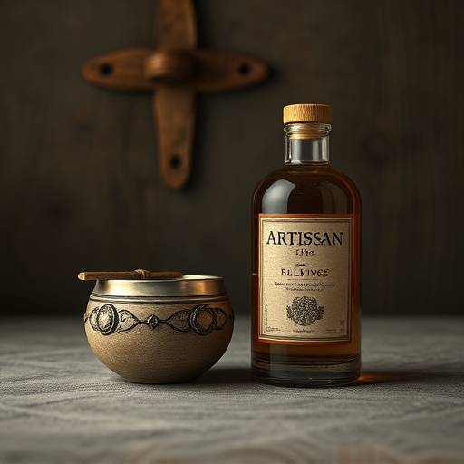Studio shot of a beautifully crafted artisan product, showcasing its details and texture.